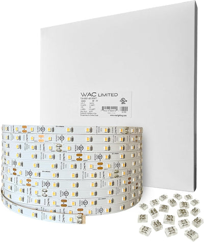 Cinta LED 24V 3000K 2,4W/pie rollo 100pies corte cada 2pulg