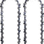 2 Cadenas Sierra 10" para Motosierra BAUER 20V 3/8"