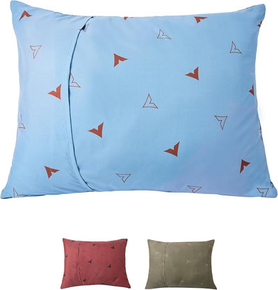 Almohada campamento lavable piedra azul