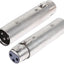 Adaptador XLR macho a hembra 3 pines set 2