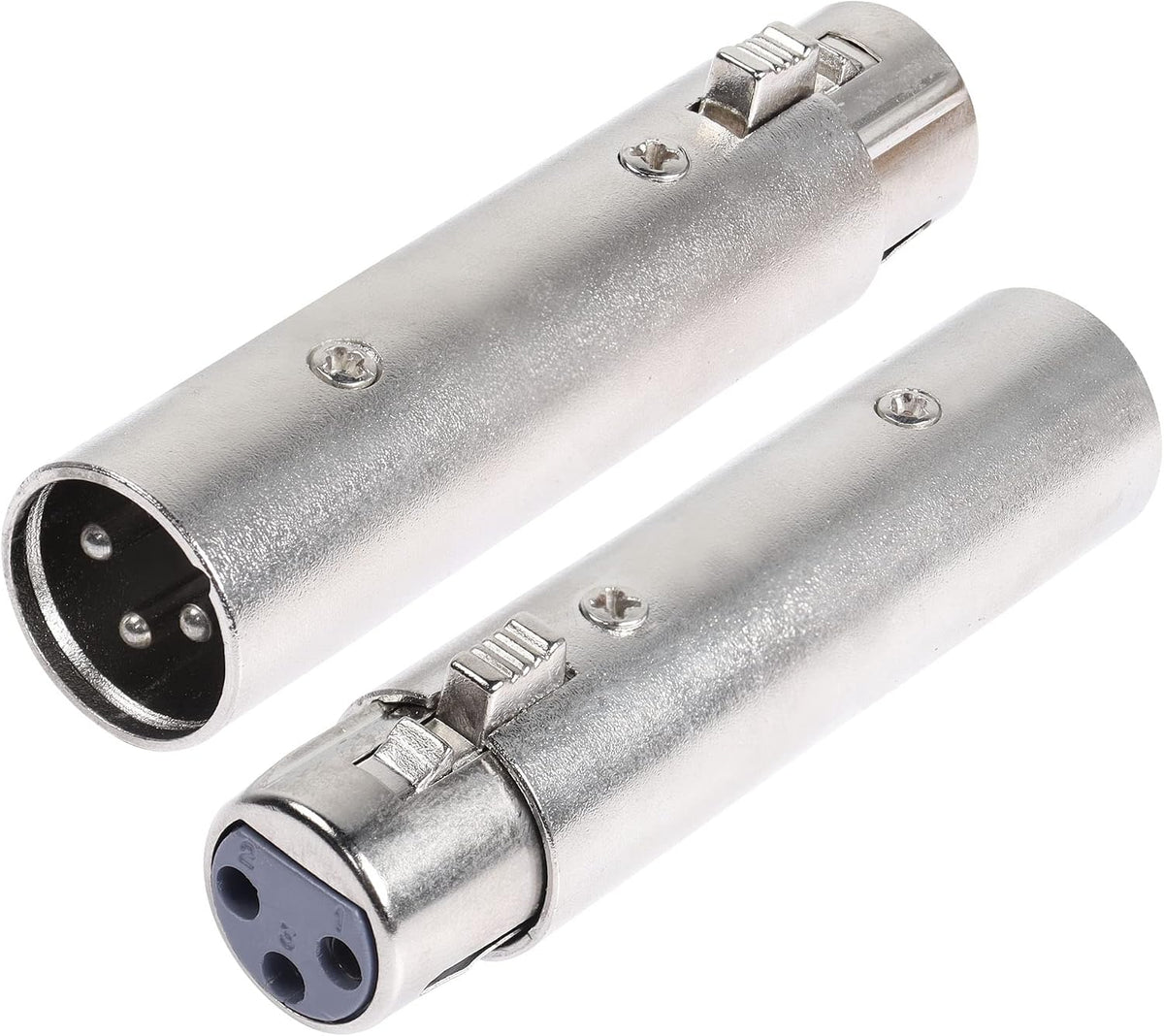 Adaptador XLR macho a hembra 3 pines set 2
