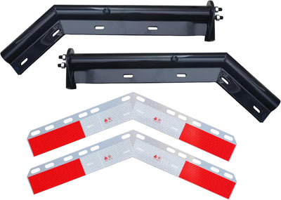 Percha aleta barro resorte negro 27" 2 placas reflectantes