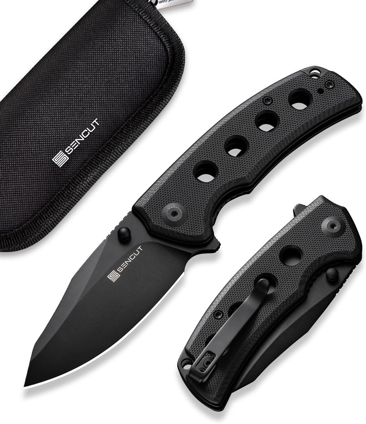 Cuchillo plegable EDC hoja 2.97" mango G10