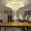 Candelabros cristal LED regulables para comedor sala