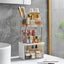 Organiz. maquillaje 2 niveles con cajón para baño