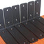 10 Soportes Hierro Negro 6x4x1.5pulg para Estante Flotante