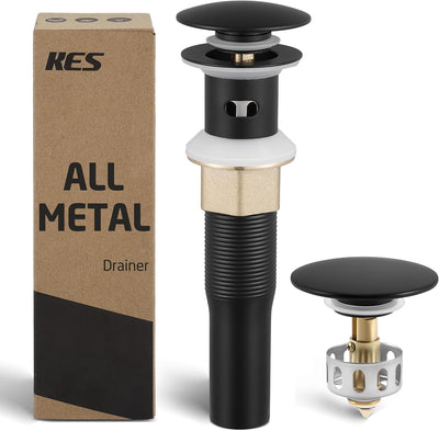 Desagüe baño acero inox con colador y cesta cabello