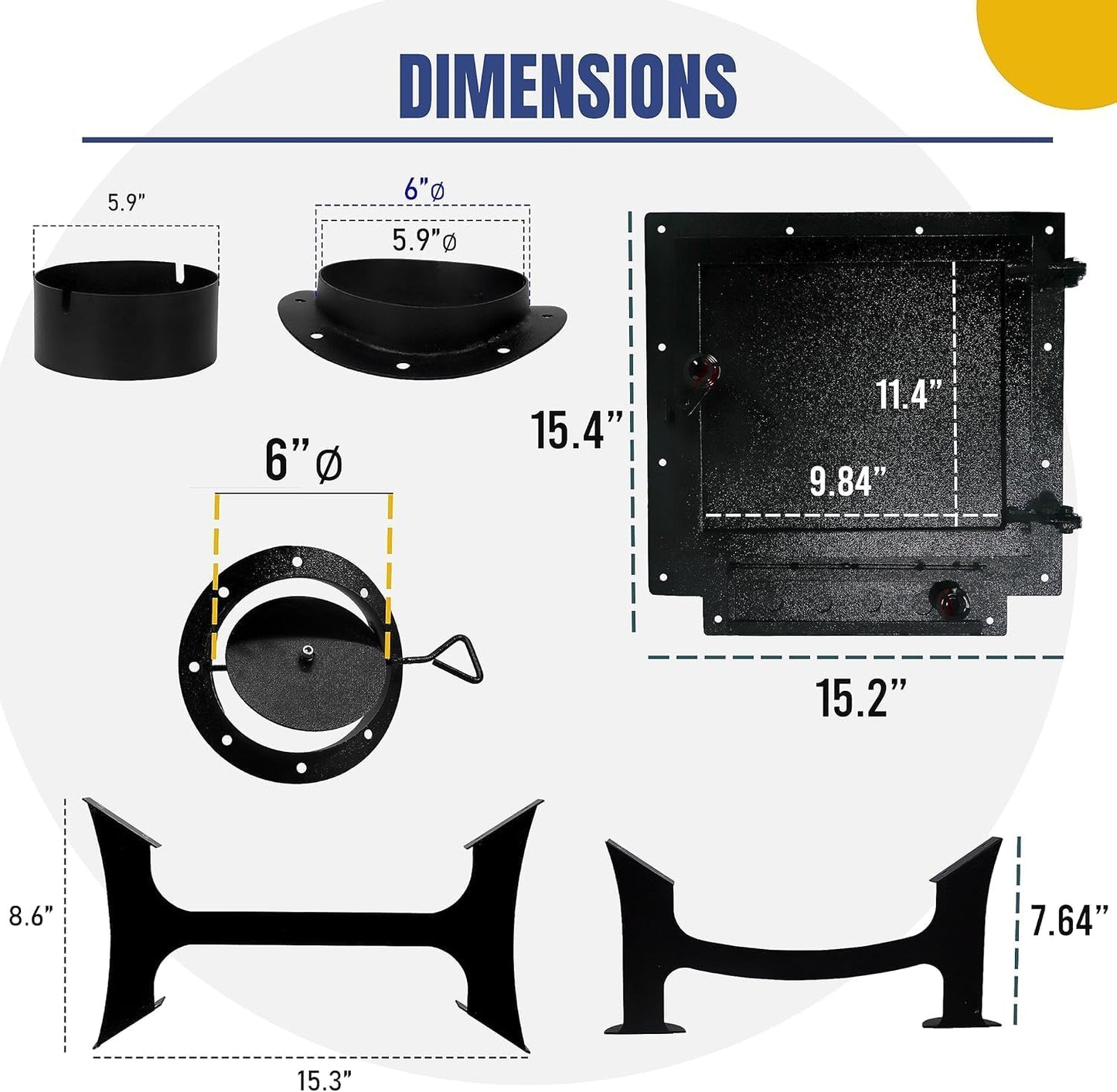 Kit estufa doble barril acero 30-55gal