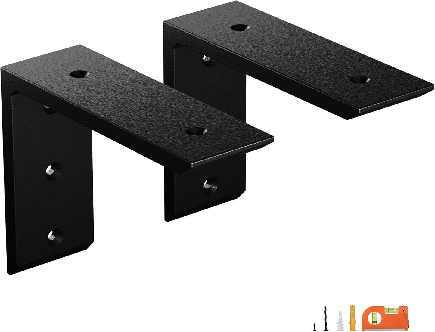 2 Soportes Encimera 8pulg Resistentes L Acero 3/8