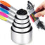 Juego tazas y cucharas medidoras acero inox 6 pzas