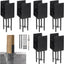 Soporte poste metal U 6x6 pulg para valla madera barandilla
