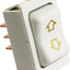Interruptor deslizable 4 pines color blanco