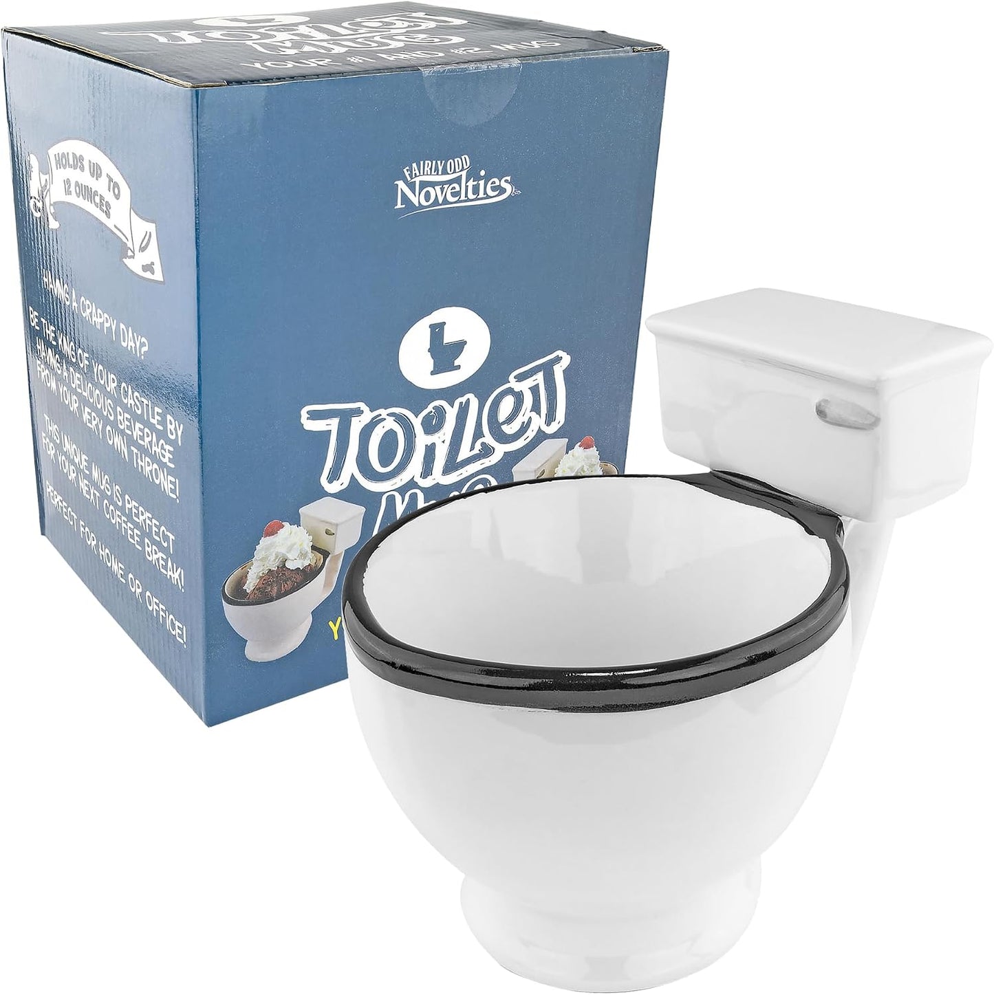Taza cerámica para inodoro 12oz