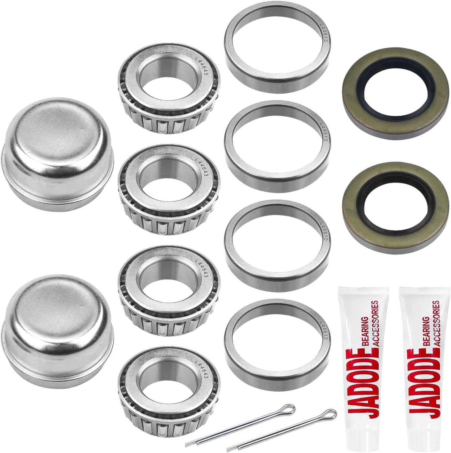 Set 2 rodamientos cubo eje remolque L44643 L44610