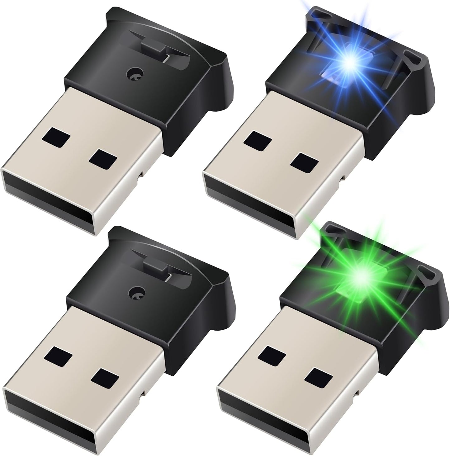Luz LED USB para coche, hogar y oficina con interfaz de enchufe