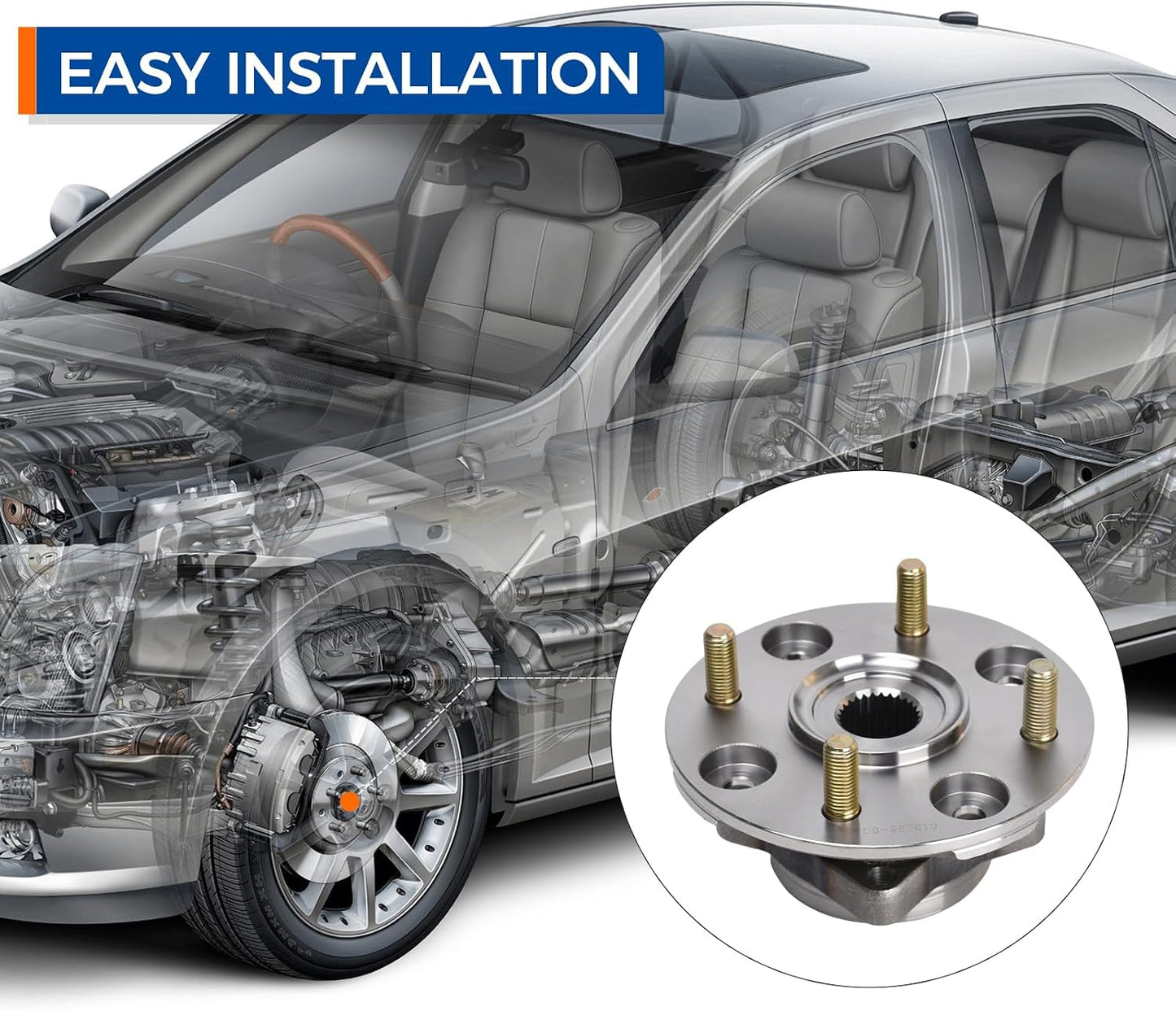 2 Uds cubo rueda delantera kit rodamientos Honda Accord