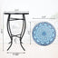 Mesa auxiliar redonda mosaico 14" para exterior e interior