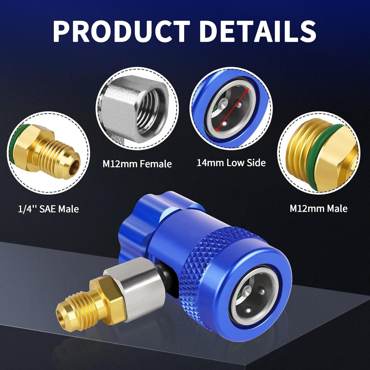 Adaptador R1234yf para recarga refrigerante coche