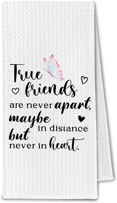 Toalla cocina regalo amistad true friends 16x24