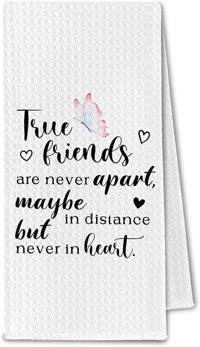 Toalla cocina regalo amistad true friends 16x24