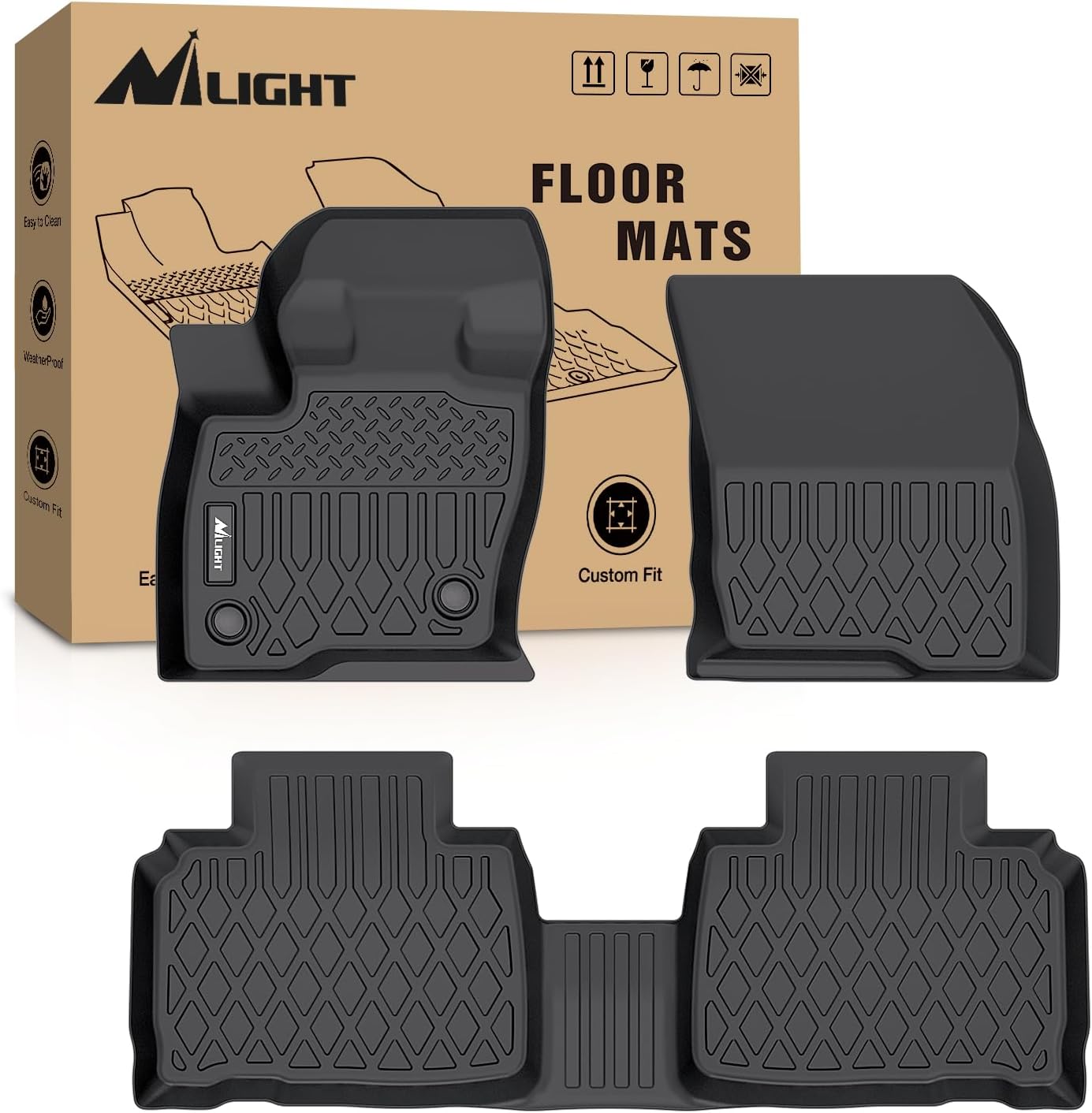 Alfombrillas TPE Ford Edge ajuste personalizado resistente