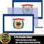 Bandera Virginia Occidental 3x5ft poliéster doble cara