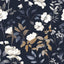 Papel tapiz floral azul oscuro autoadhesivo impermeable