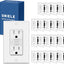 Salida GFCI 15A WR pack 20 placa pared blanca