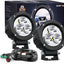 2 Focos LED redondos 3" antiniebla 1550LM para motocicleta