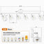 Kit 6 luces LED blanca flexible para cocina sala dormitorio