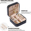 Estuche viaje joyas mujer anillos aretes collares