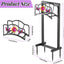 Soporte manguera agua metal 4 picos 150 pies al aire libre