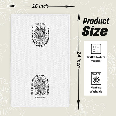 Toallas cocina decorativas con versículo bíblico 16x24pulg