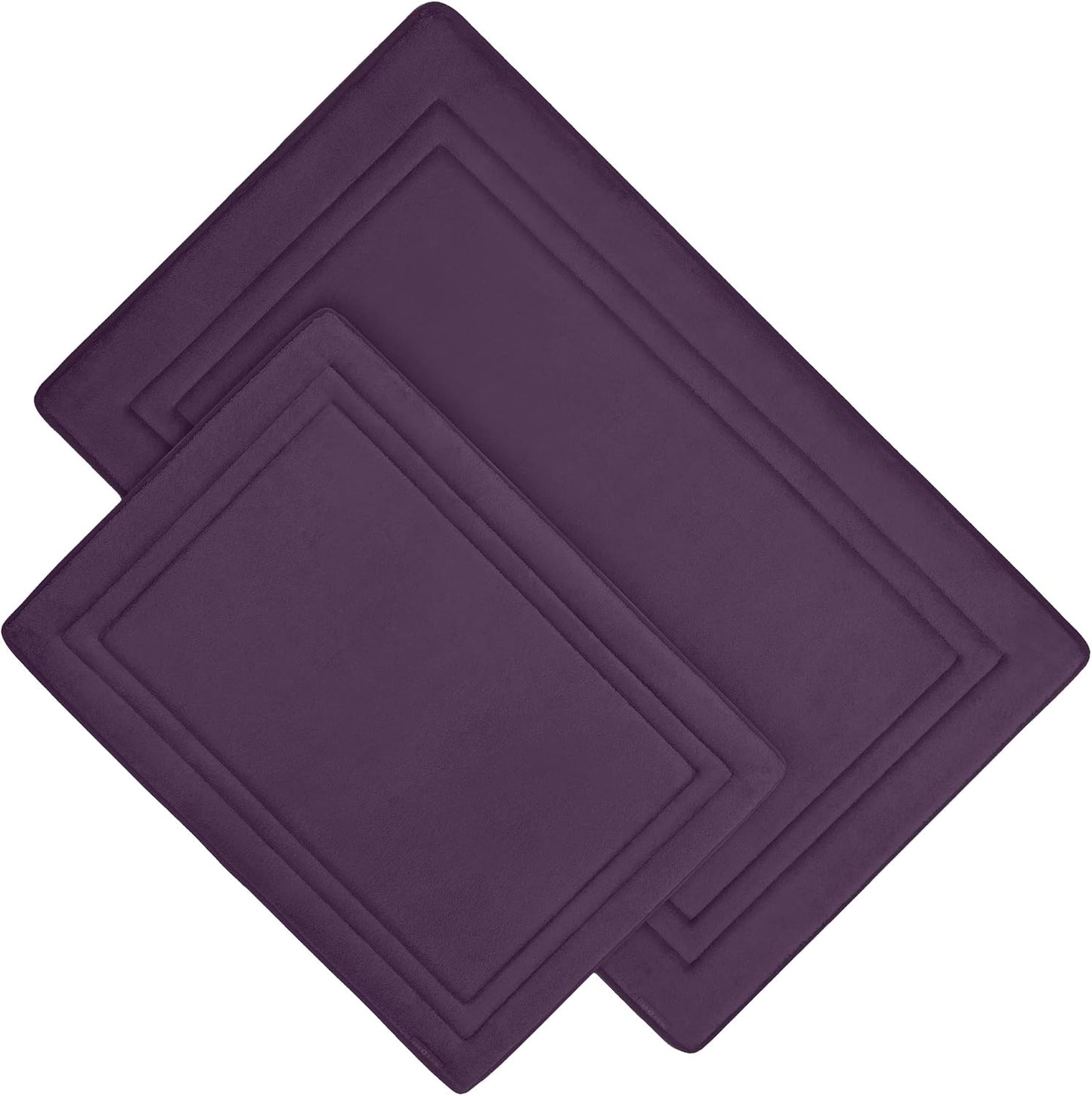Alfombrilla baño espuma viscoelástica secado rápido set 2