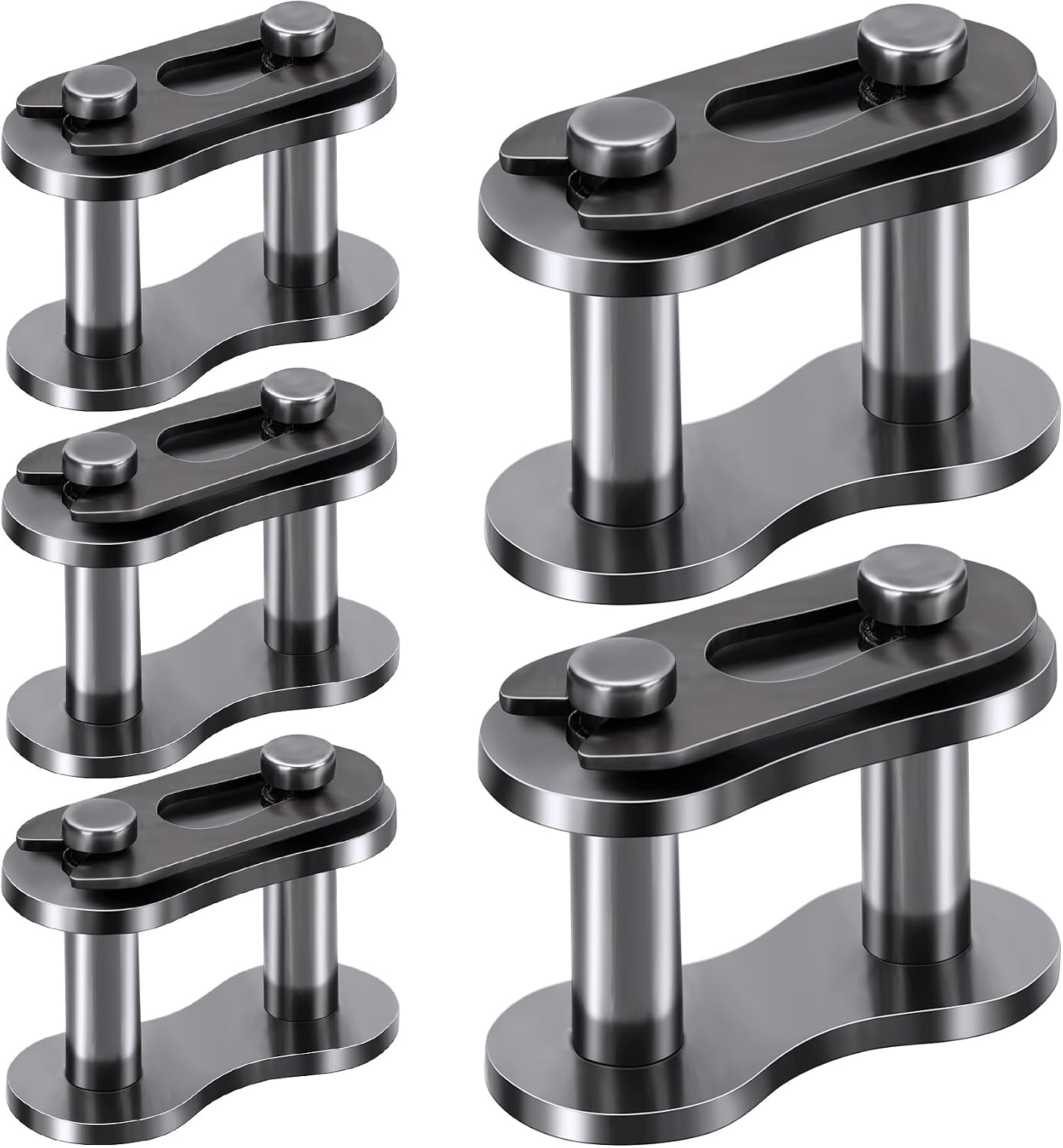 5 Eslabones Conector Acero Manganeso para Bicicletas y Motocicletas