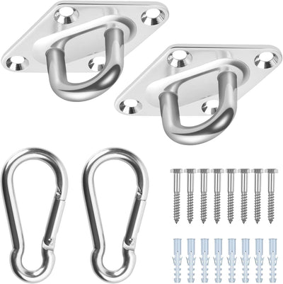 Perchas oscilantes acero inox 304 2650lb 2 pzas para hamaca yoga