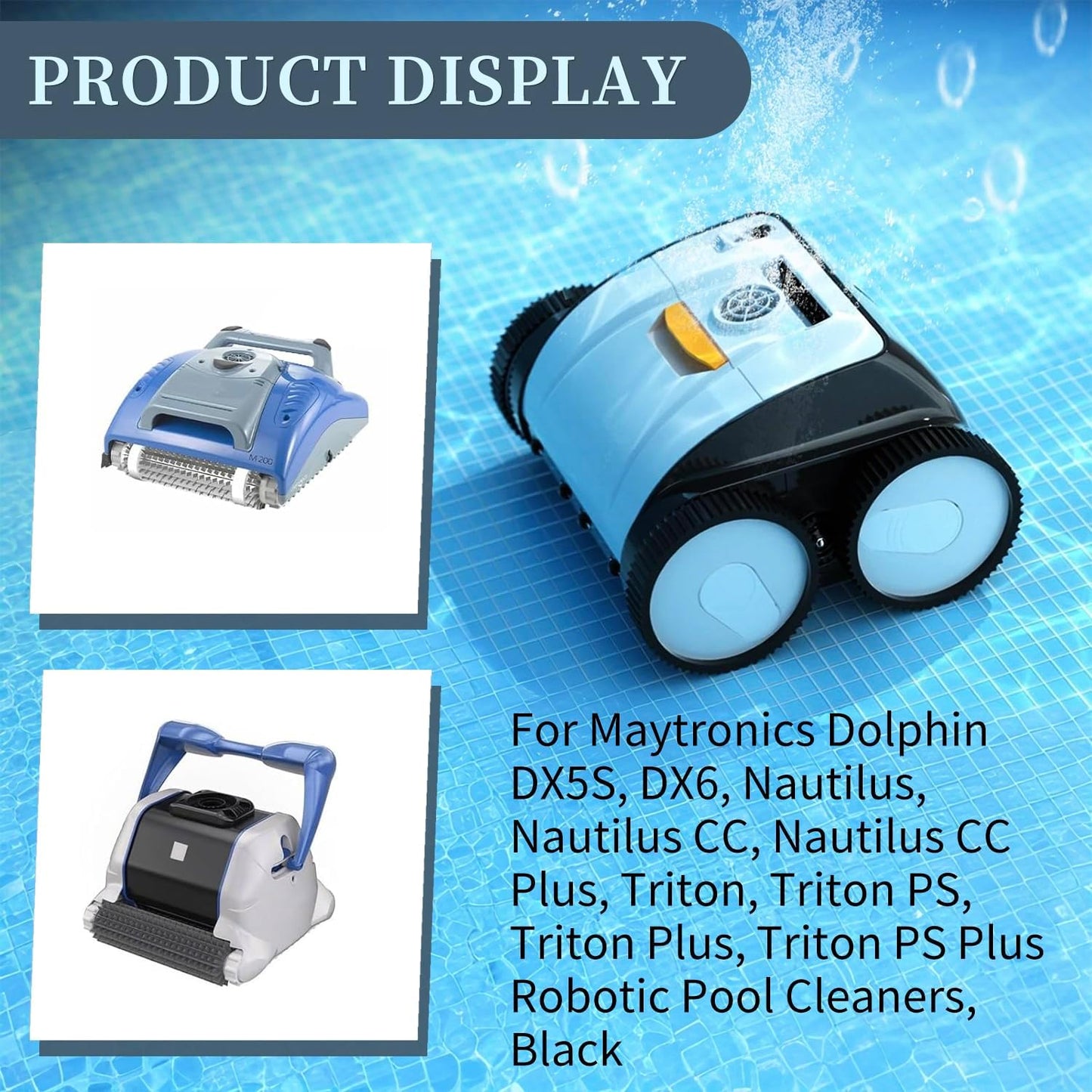 Impulsor limpieza piscina repuesto negro Maytronics