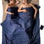 Sábana viaje algodón egipcio doble 86x70 pulg azul