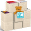 8 Organiz. Tela Beige 11x11" Plegables