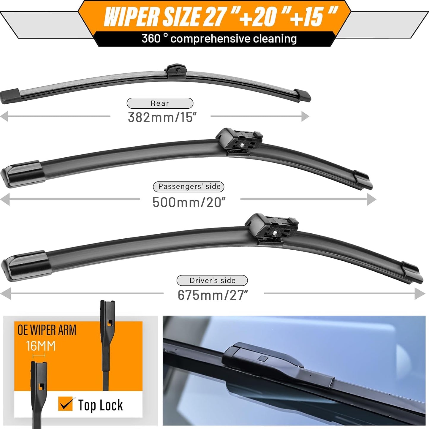 Set 3 limpiaparabrisas Audi Q7 SQ7 17-23