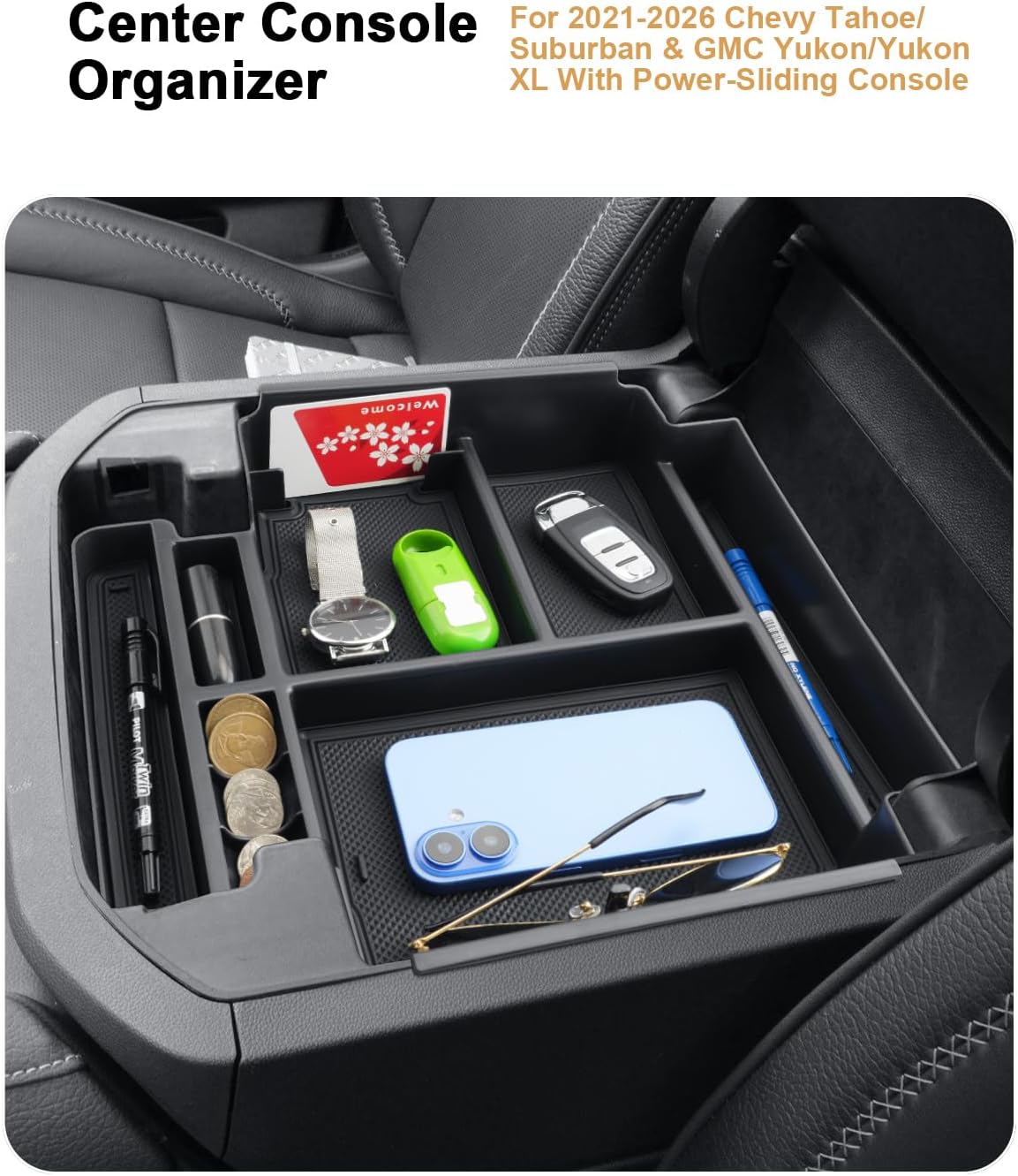 Organiz. consola Chevy Tahoe/Suburban 21-26