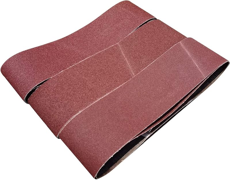 6 Correas Lijado 6x48pulg Grano 80-120 Alúmina