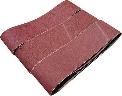 6 Correas Lijado 6x48pulg Grano 80-120 Alúmina