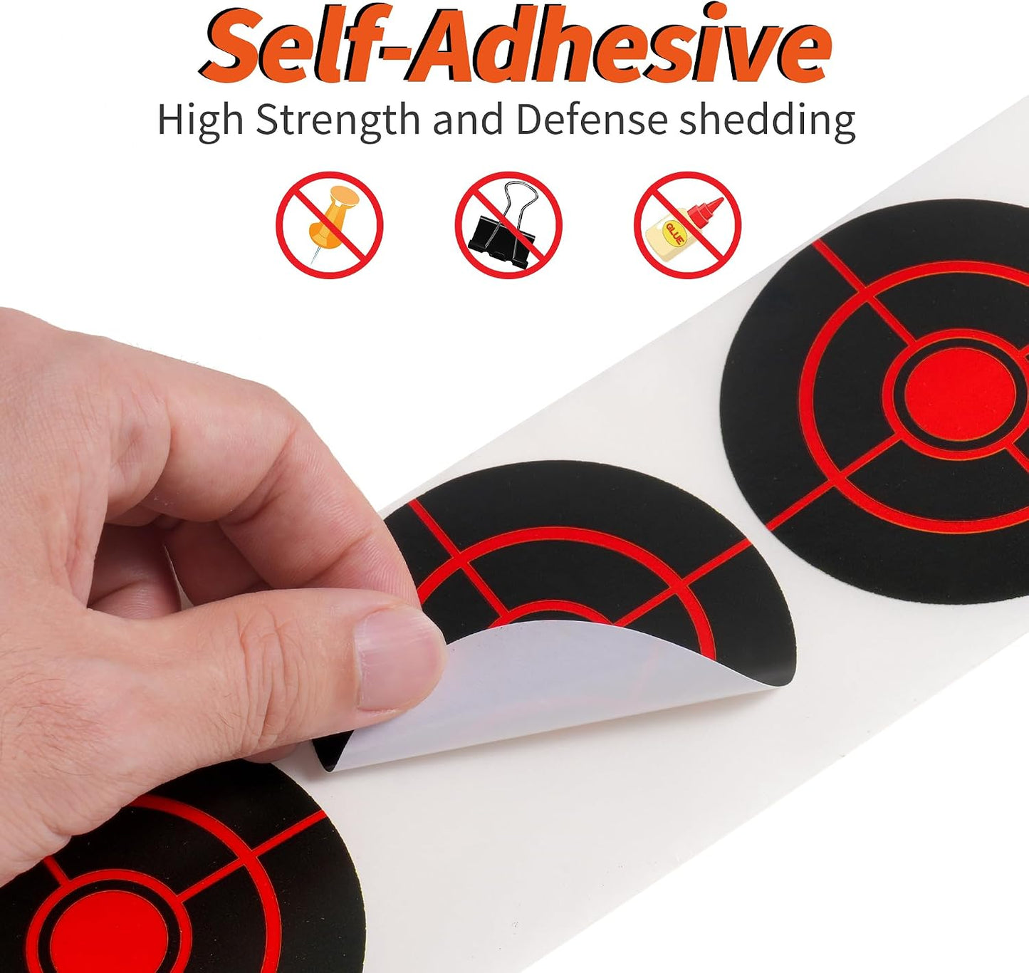 3 Pzas Adhesivos blancos para tiro 250pcs