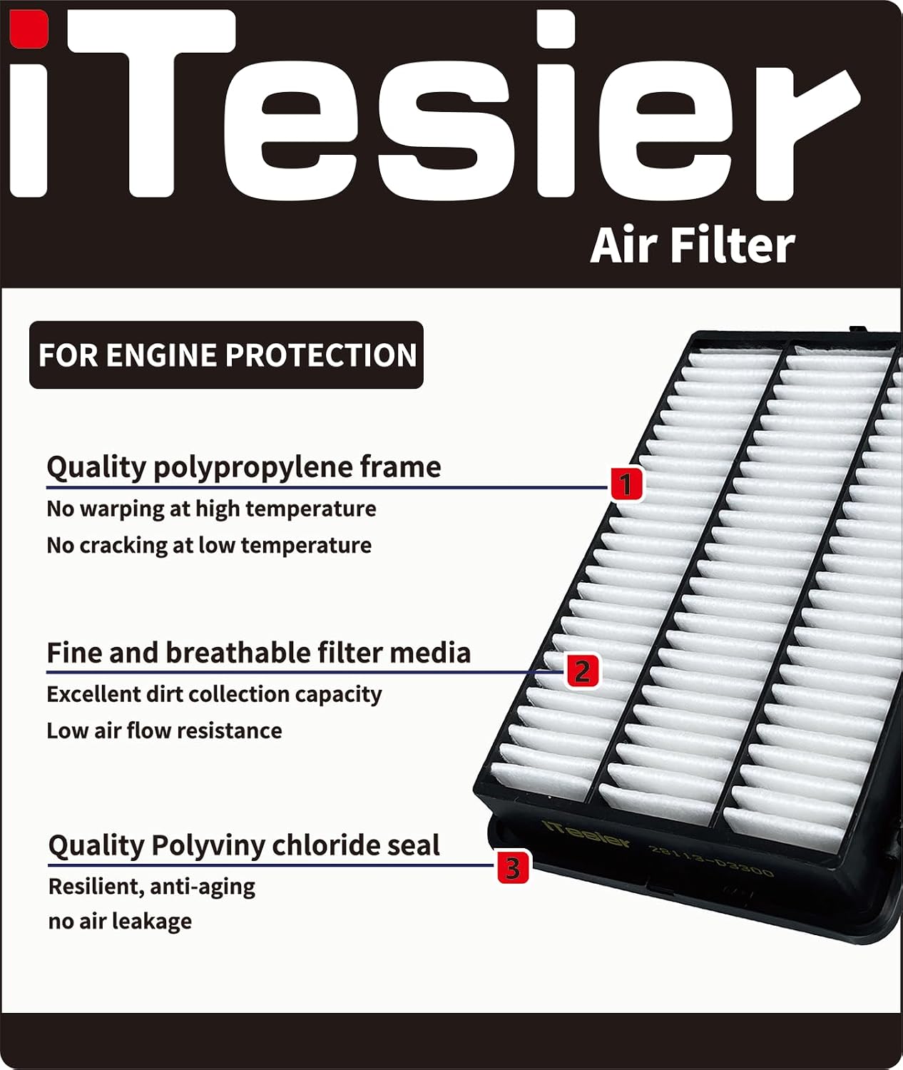 Kit filtro aire cabina motor Pilot 3.5L MDX 2022-2025