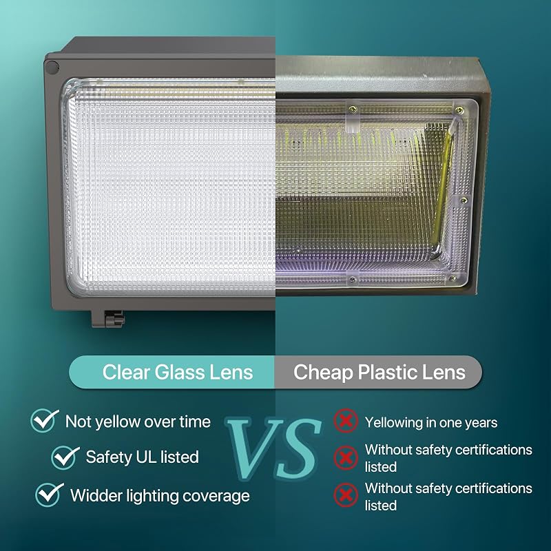Luz LED pared exterior 120W 18000lm con fotocélula