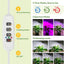 Luz crecimiento plantas interior 48 LEDs 3 espectros