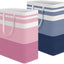 2 Cestas Lavandería Impermeables Plegables 125pulg Azul Rosa
