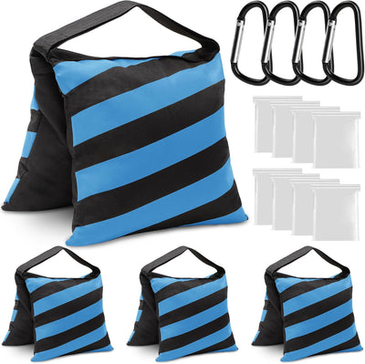 4 Pack Bolsas Arena Azules Soporte Luz Fotografía Trípode Toldo