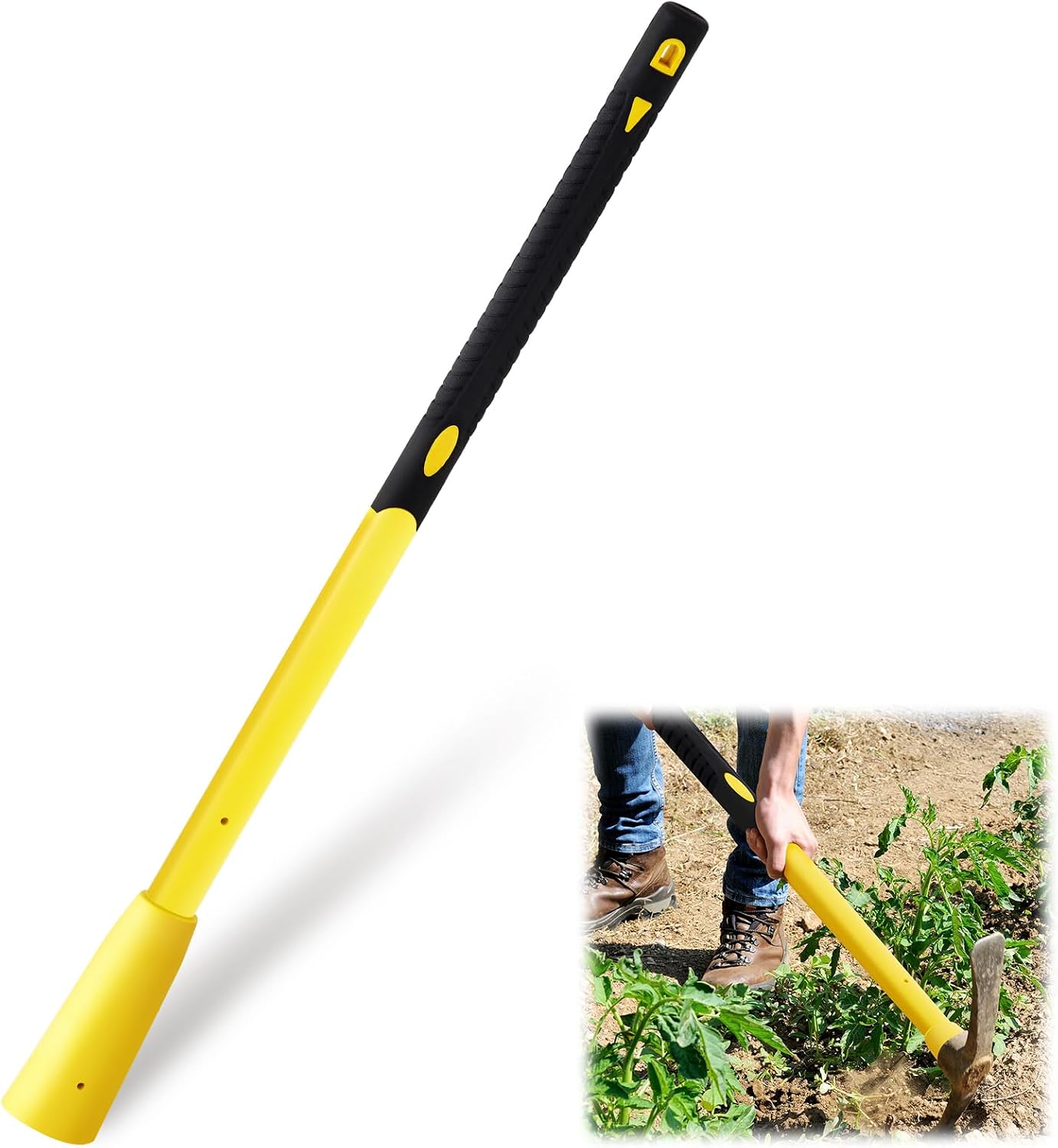 Mango pico 36pulg repuesto fibra vidrio jardinería